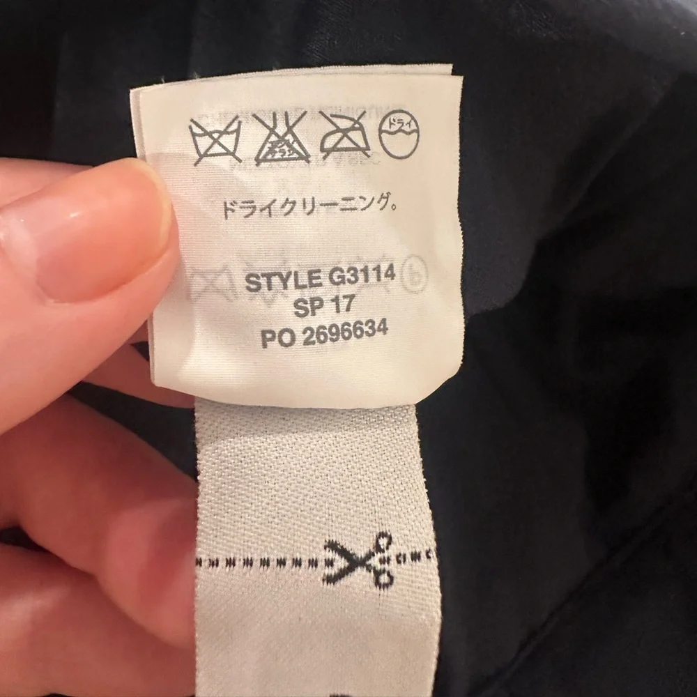 J. Crew Navy and Blue Polka Dot A-Line Midi Skirt - Size 00 - Picture 9 of 10